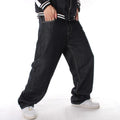 2023 Fashion Men's Loose Straight Leg Skateboard Pants Embroidered Street Dance Hip Hop Jeans Mens Plus Size