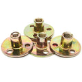 Carbon Steel Colour Zinc Holes Steel Brad Furniture Three Round Base T Nut