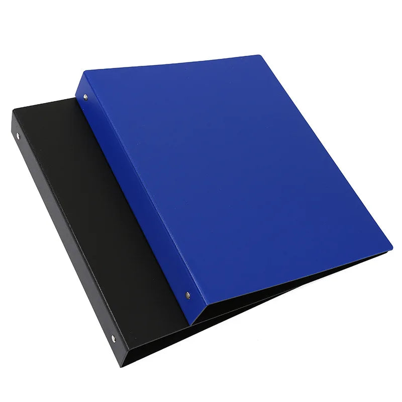 JMZ A4 Leather Punch Clip 2/3-Hole O-Type Quick Fishing Office Binder Storage Folder Box File Model 0527-2
