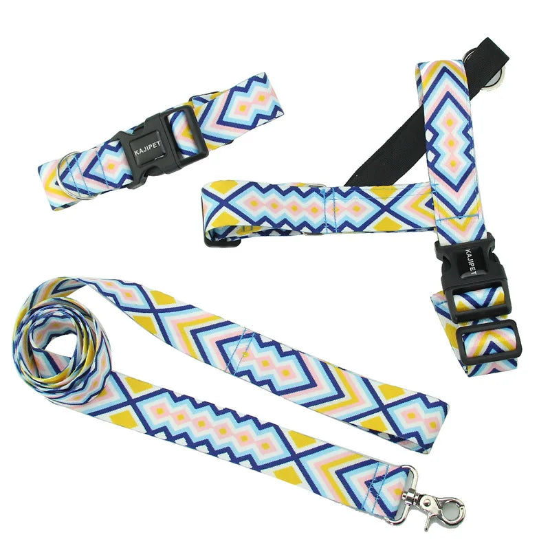 Custom Acceptable Tactical Pastel Cat Dog Pet Harness Leash Set