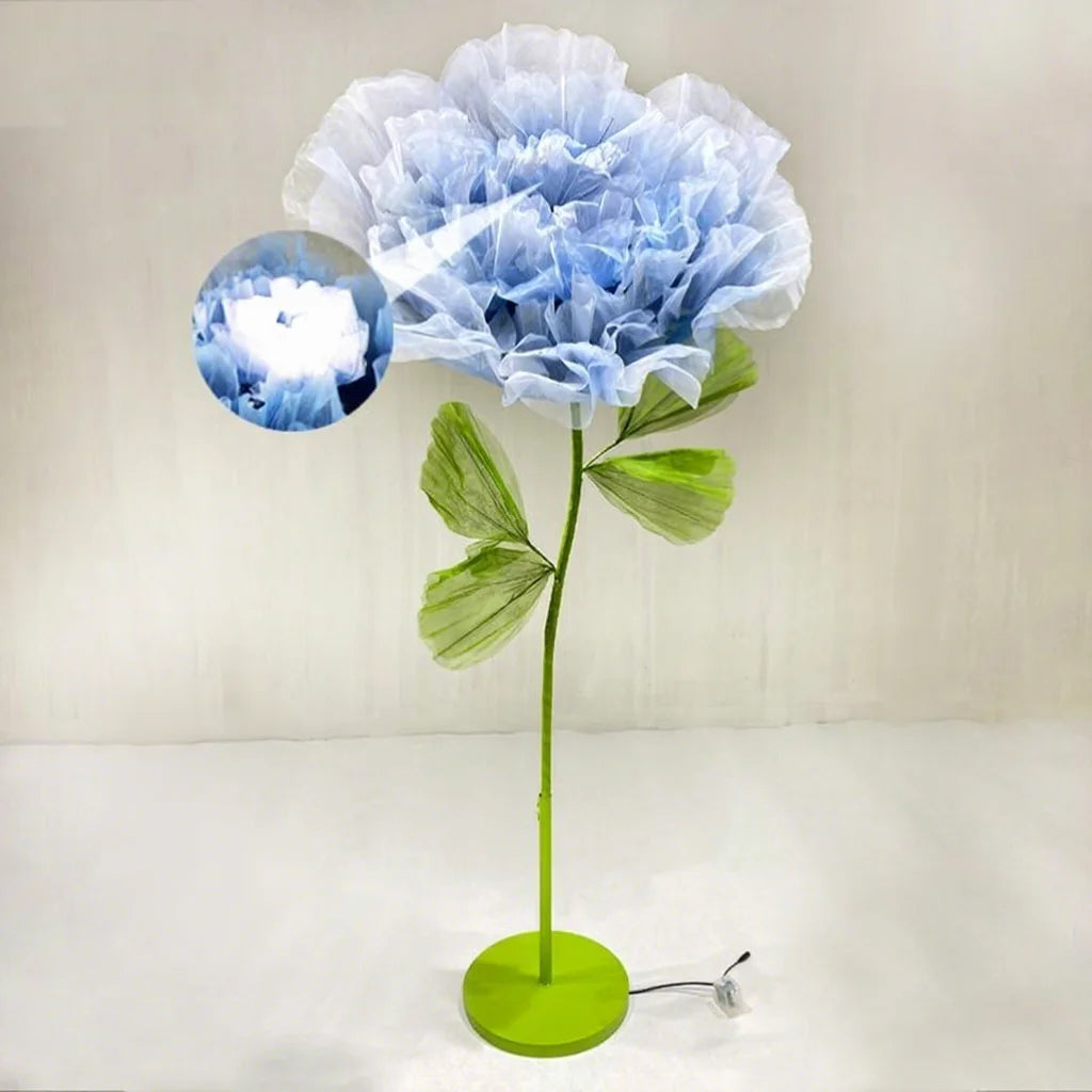 Large Opening and Closing Flower Lights Wedding Layout Electric Artificial Flower Light for Living Room