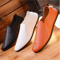 New Spring and Autumn Beanie Shoes Men's Business Leather Shoes Lazy Trend Men's Shoes 001