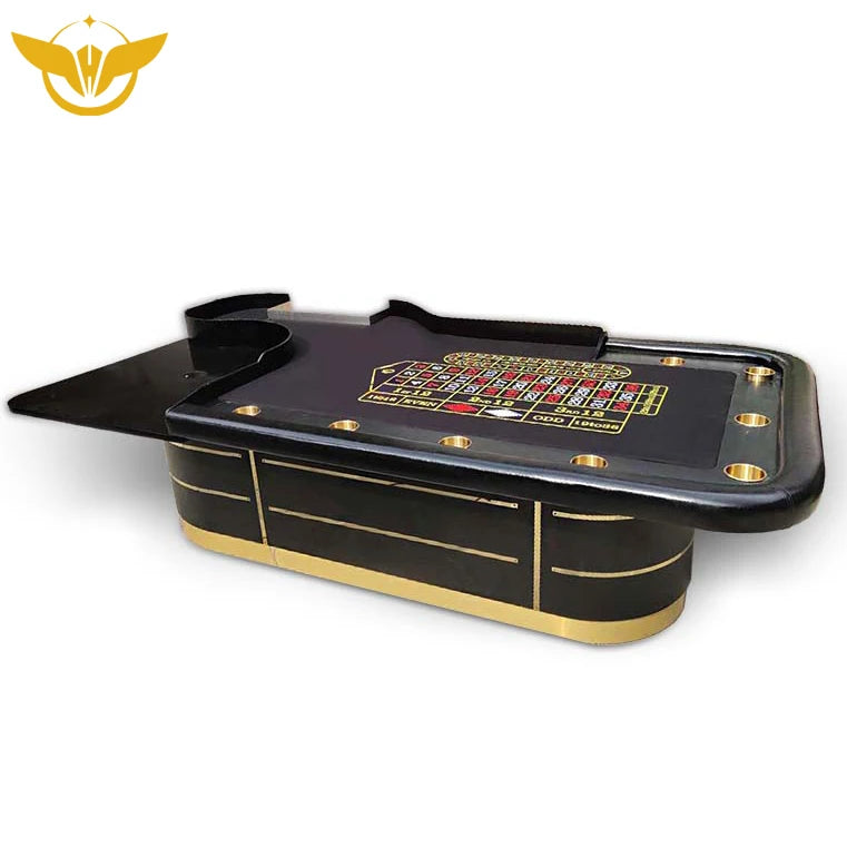 YH Luxury Modern Casino Table Games American European French Black Casino Roulette Table Set for Sale MegaBDM