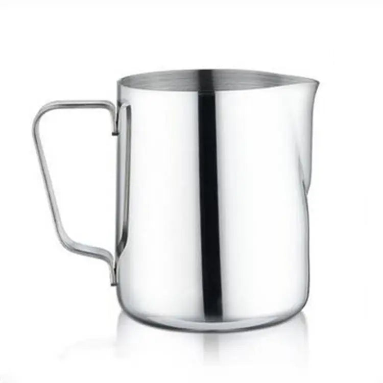 Custom Logo 350ml Stainless Steel Milk Frothing Jugs Coffee Pitcher Coffee Latte Art Mug Silver Color