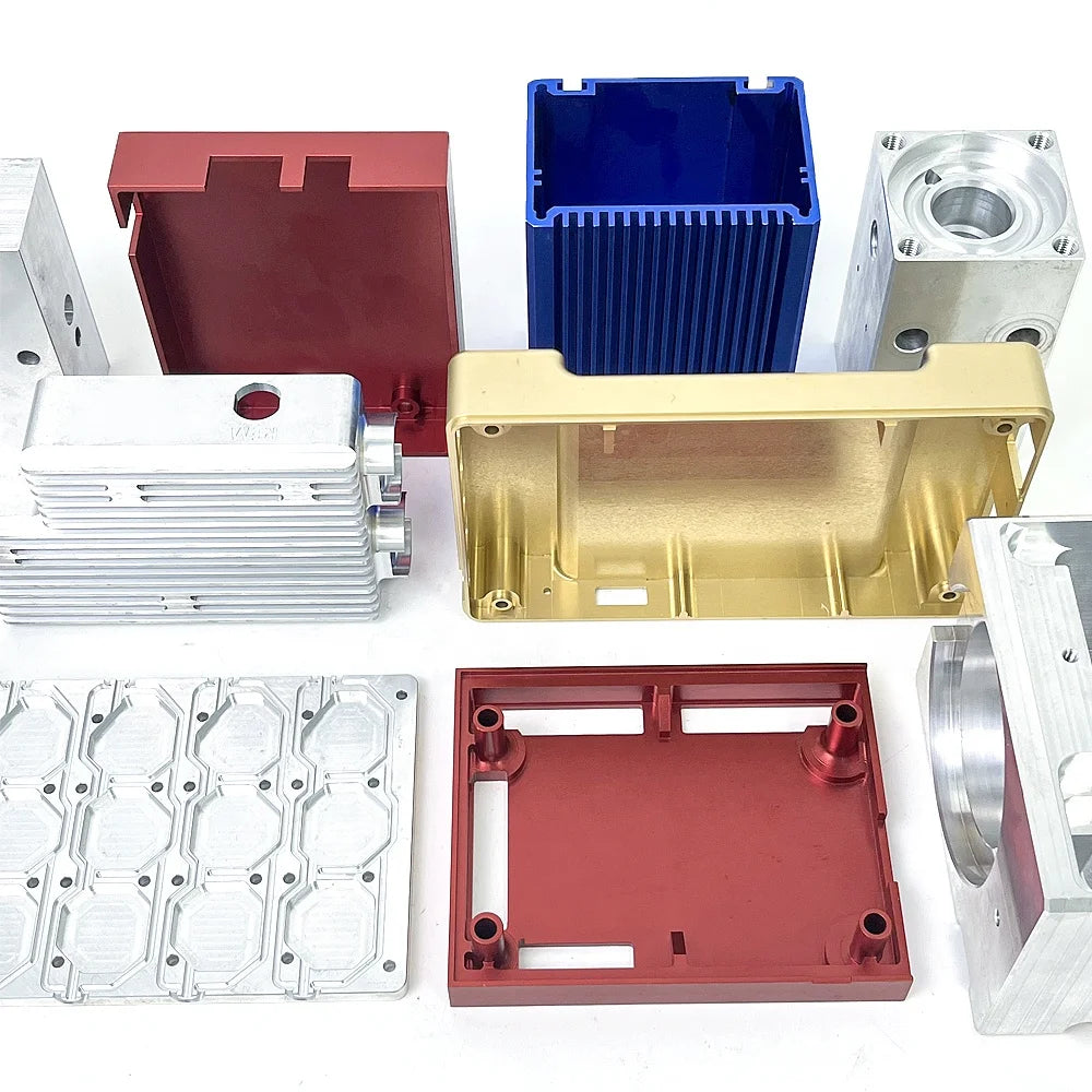 Cnc Machining Parts Aluminum Anodized Extrusion Enclosure and Metal Stamping Oem Bending Part Machining