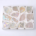 HZ 1 Box Irregular Raw Natural Angel Aura Colorful Healing Chakra Stone