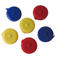 1.5m/60inch Promotional logo Printed Color Plastic Soft Ruler Portable Cloth Tape Measurement Automatic Retractable Measure Tape
