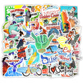 50Pcs VSCO Fresh Summer Beach Graffiti Stickers for Laptop Refrigerator Car Sea Surfing Sticker