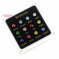 Cadermay Loose Gemstone Display Tools 12 Birthstone Set Box Diamond Tester Master Set
