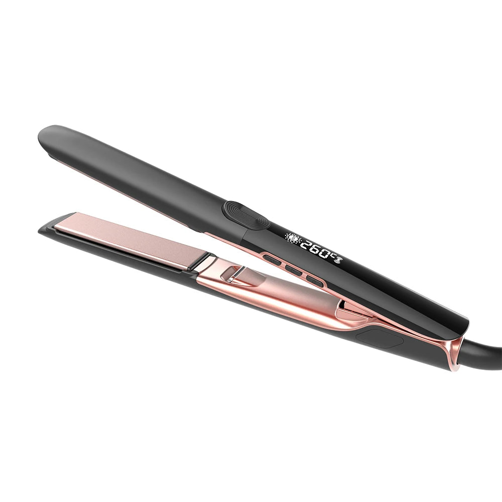 High Quality Profesional Titanium Infrared Hair Flat Straightener and Curler 3 in 1 Hair Iron Custom logo