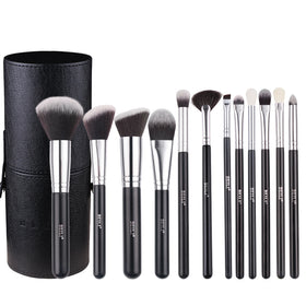 For Wholesale Professional Cosmetic Black Makeup Brushes Private Label Natural Luxury Powder Eye Shadow Face Blending Brush