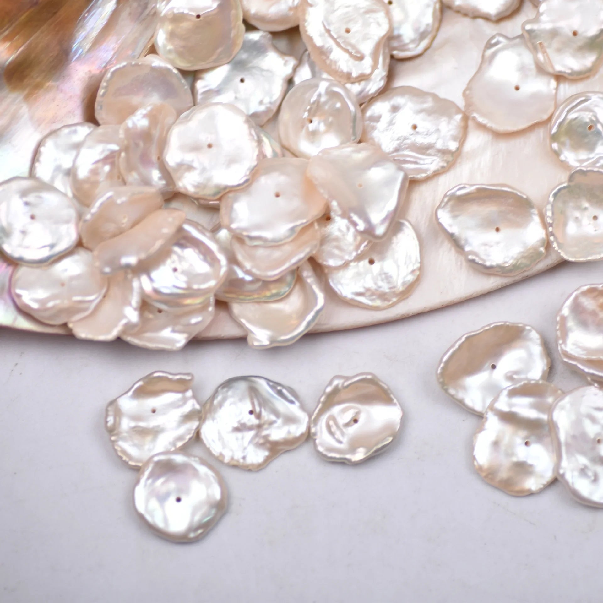 Natural Freshwater Pearls Baroque Large Petals Irregular Shaped Pearl DIY Loose Pearls
