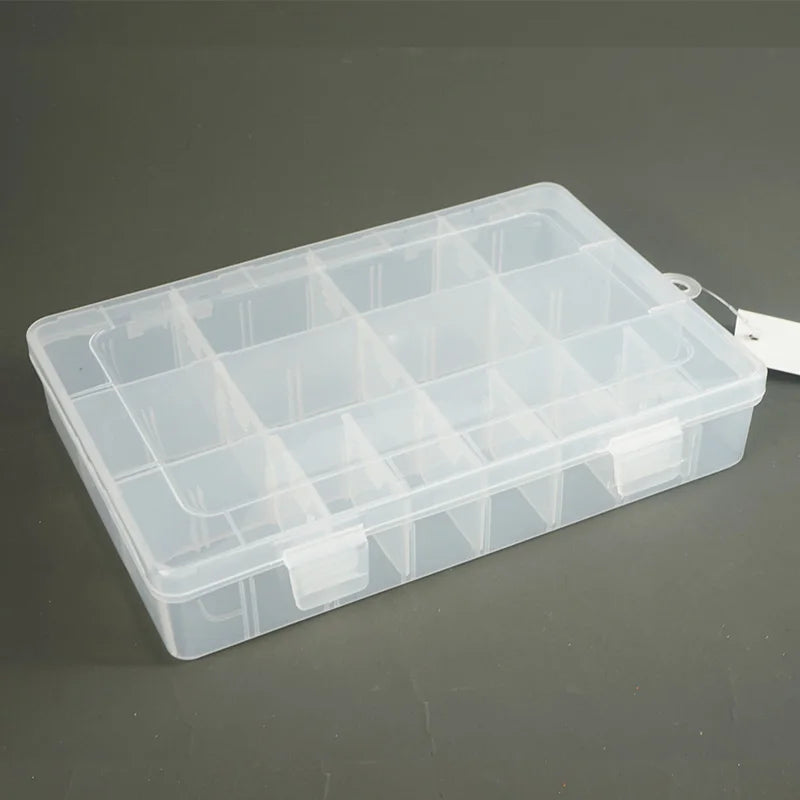 Selco 210*135*40mm Double Sided Transparent Plastic Storage Lure Fishing Tackle Box