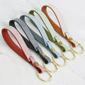 Personalized Creative Car Keychain Handmade Custom Real Leather Fog Wax Keychains