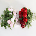 Artificial Silk Real Rose Flower Artificial Flowers for Wedding Home Decor Flannel Bouquet Single Head Rose