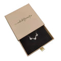 Customized Logo Packaging Jewelry Gift Box Drawer Style Hard Box Hot Stamping Embossing