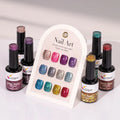 Super Shine Platinum Soak-Off UV LED Gel Polish 1kg Bottle Customizable OEM Glitter Gel Polish for Creating Your Own Nail Brand