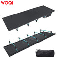 WOQI Modern Outdoor Adjustable Height Camping Bed Reclining Foldable Massage Feature Aluminum Frame Oxford for Beach Bedroom