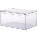 Clear Magnetic Acrylic Large Reptile Feeding Box Reptile Breeding Box Cage for Insect Tarantulas Amphibians Caterpillars Snail