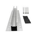 Aluminum Mini Rail for Solar Panel Installation Extruded Solar Energy Support with EPDM for Metal Roof Mini Rail