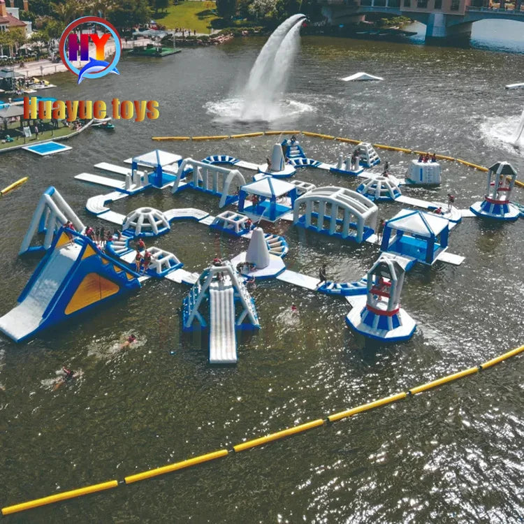 Inflatable Big Theme Park Sea Inflatable Aqua Park Popular Jumping Slide Inflatable Water Amusement Park