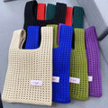Guangzhou Auyan Hollowed-out Bag Knit Original Niche Personality Tote Bag Open Trend Women's Bag