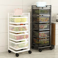 5 Tier Square Kitchen Vegetable Storage Rack Metal Vegetable and Fruit Rack Rotatable Storage Rack Hot-selling