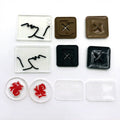 Custom logo Promotional Embossed logo Transparent Labelclear Silicone Rubber Label
