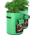 Green Felt Potato Planting Bag 7 Gallon Fabric Grow Pots