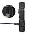 For T10R Rechargeable Tactical Flashlight IP68 Waterproof 1800LM LED Aluminum Alloy 276M Beam Distance 3-Year Warranty for