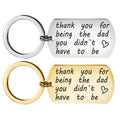 Elegant Vintage Stainless Steel Keychain Dog Tag Pretty Thanksgiving & Father's Day Gift Fashion Style Keyring