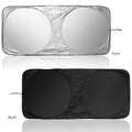 Factory Customized 100% Waterproof Car Windscreen Sunshade PVC Logo 150x70 Sun Visor Cover UV Promotional Business Gift