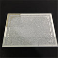 Luxury Custom 40*30cm Silver Sublimation Glass Cutting Board Crystal Diamond for Chopping and Serving