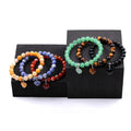 G4014 Wholesale 8mm  Gemstone Beaded Bracelet Love Heart Bracelet Jewelry Crystal Gifts for Mothers Day Birthday Valentine's Day