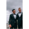 New Arrival Green Slim Fit Business Men Suits 2 Pieces Single Breasted Tuxedos for Formal Wedding Party Prom Arket blazer Sets