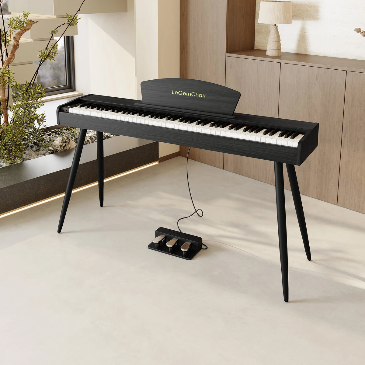 LeGemCharr Portable Electric Piano Keyboard Piano 88 Keys Musical Keyboard Nice Sound Piano High Professional
