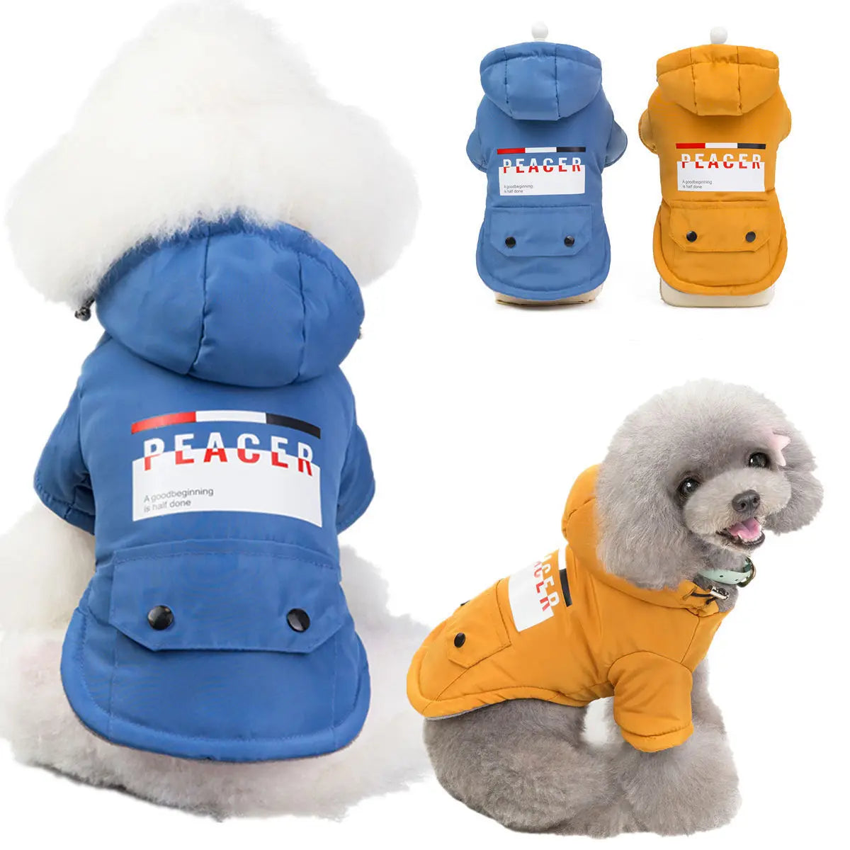 Cartoon Small Dog Clothes Winter Autumn Coat Puppy Dog Hoodies Pet Clothes Pets Clothing
