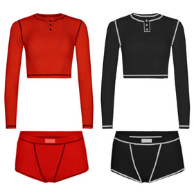 Custom Logo Colors Loungewear Women 2 Pieces Cotton Ribbed Plus Size Comfy Top and Shorts Women Legging Sets