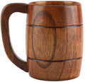 Factory Hot Selling Wooden Beer Cup Coffee Drinking Tea Cup Wood Mug With Handle