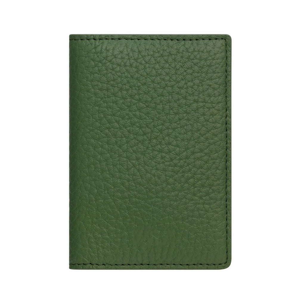 Wholesale Custom Logo Thread RFID Blocking Slim Handmade Genuine Leather ID Credit Card Holder Wallet Unisex Short Bifold Wallet