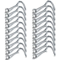 10Pcs/Pack Stainless Steel Nose Stud Twist Screw Nose Ring Studs Press Fit CZ Fashion Body Piercing Jewelry