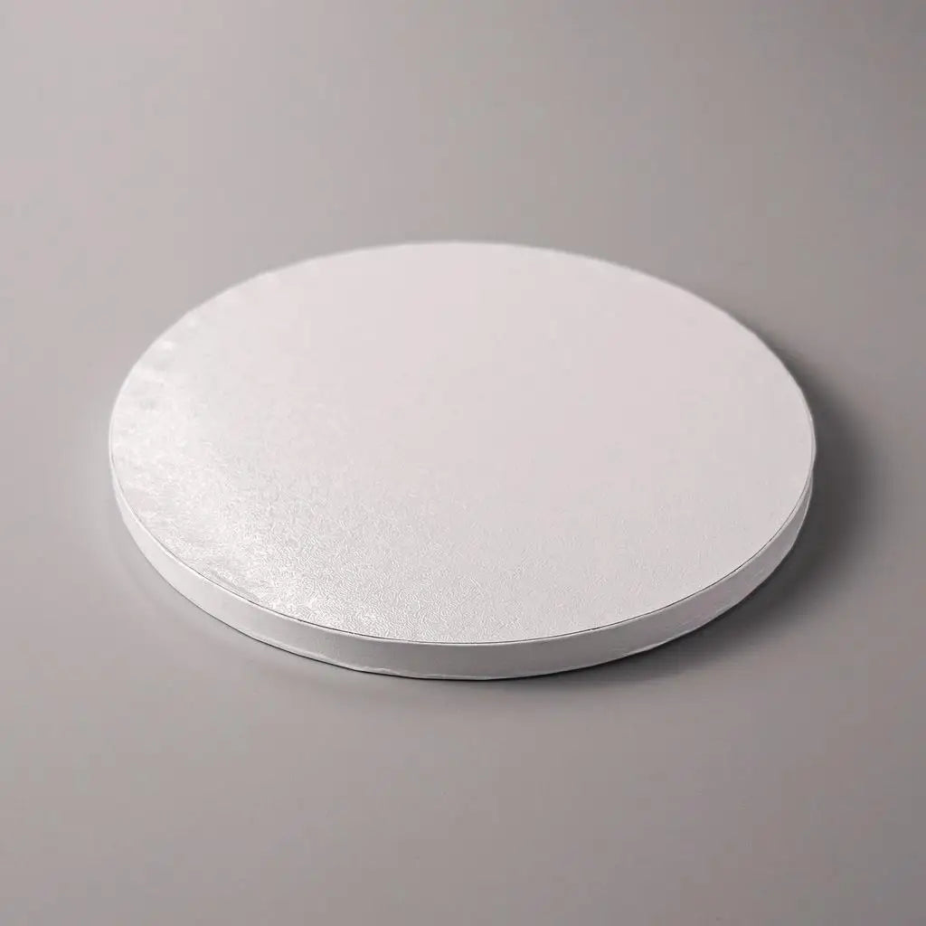 100pcs 10 Inch 12mm White Round Cake Drum Corrugated Cardboard Oil-Proof Waterproof Cake Paper Drums