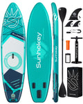 Overseas Spot Goods Paddle Board 11x34"x6" Inflatable sup Paddle Board Drop Stitch Stand up Paddle Board for Waterplay Surfing