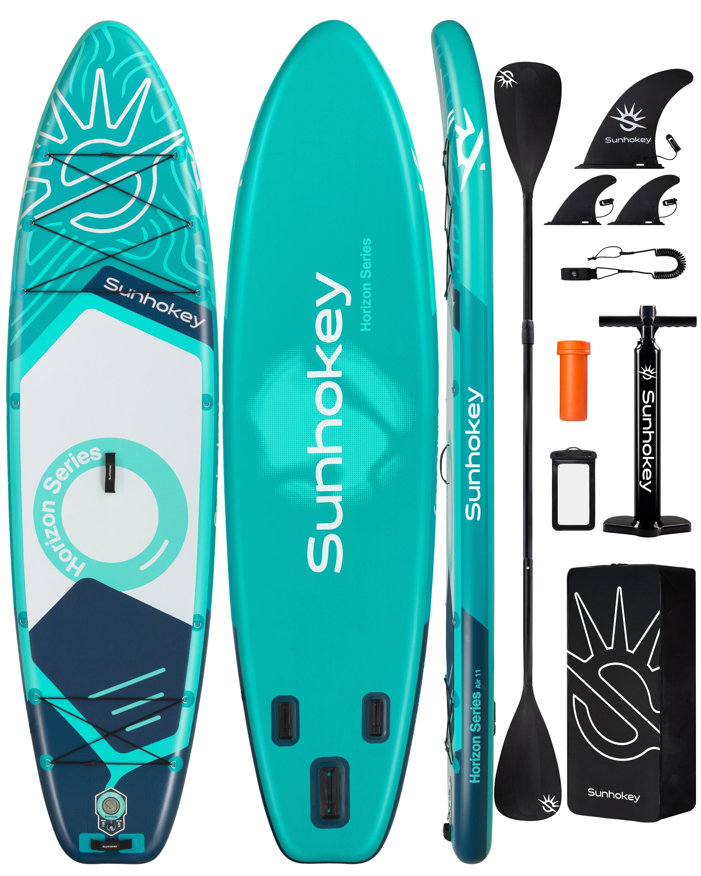 Overseas Spot Goods Paddle Board 11x34"x6" Inflatable sup Paddle Board Drop Stitch Stand up Paddle Board for Waterplay Surfing