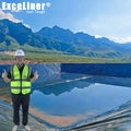 GRI GM13 2mm 1mm HDPE Pond Liners Black Blue or White Custom Geomembrane for Fish Farming water tank Biogas Digester