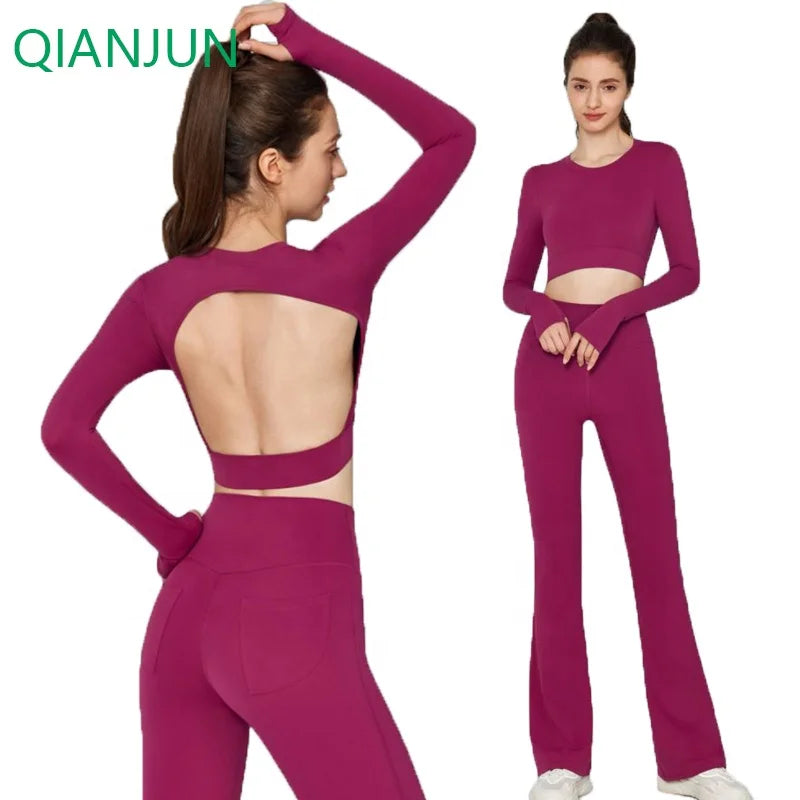 Custom Logo Solid Color Quick Drying Sports Hollow Out Top Women Casual Breathable Running Fitness Gym Clothing