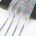 Meetee ZT863 5# Transparent Zip Colorful Teeth Clothes Accessory Bag Zipper Sliders Puller Decoration Zip Resin Zipper Tape