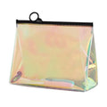 PVC Holographic Plastic Cosmetic Toiletry Makeup Bag Pouch With Zipper Closure Wholesale
