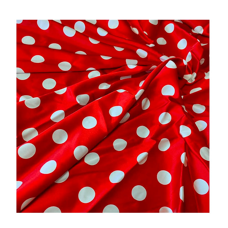 Red 22mm Stretch Silk Satin 93% Silk 7% Spandex Silk Fabric Accept Custom Design