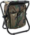 Multifunction Outdoor School Fishing Camping Backpack Chair Portable Folding Camouflage Seat Stool Cooler Insulated